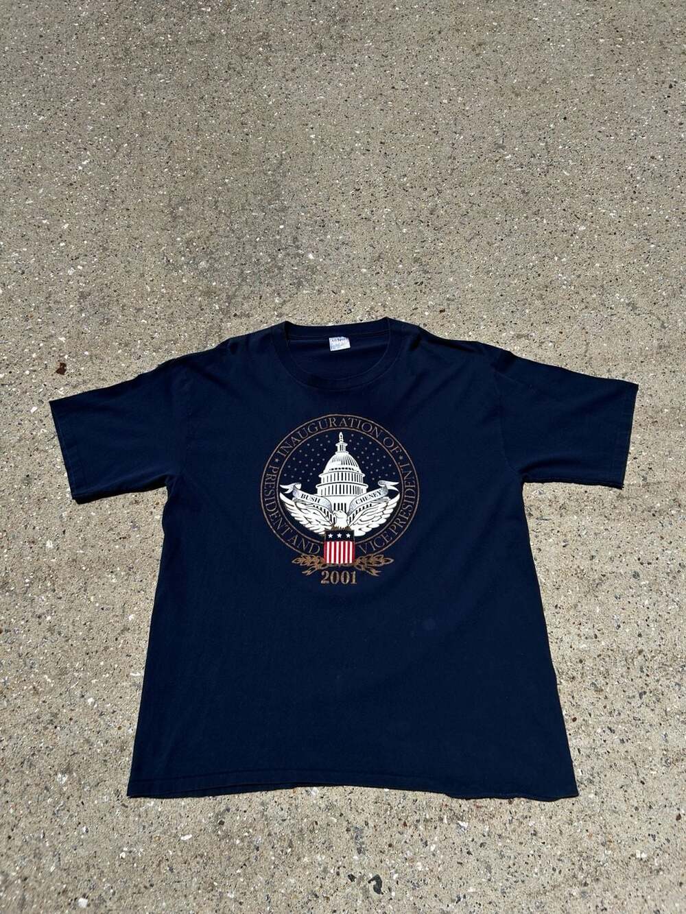 Vintage 2001 Bush Cheney Presidential Inauguration T-Shirt XXL